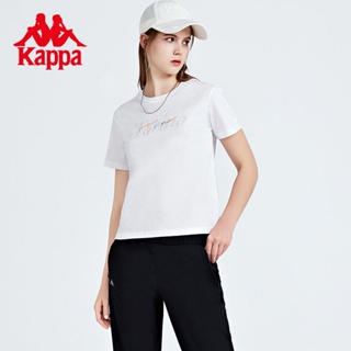 Kappa卡帕短袖女運動T恤休閒字母印花夏季