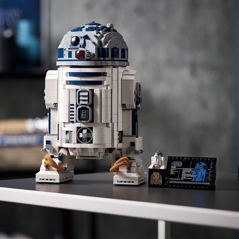 【積木傢】現貨袋裝兼容樂高75308積木星球大戰係列R2-D2機器人拚裝積木玩具