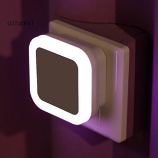 Qya自動led小夜燈插入式節能燈暗感應壁燈