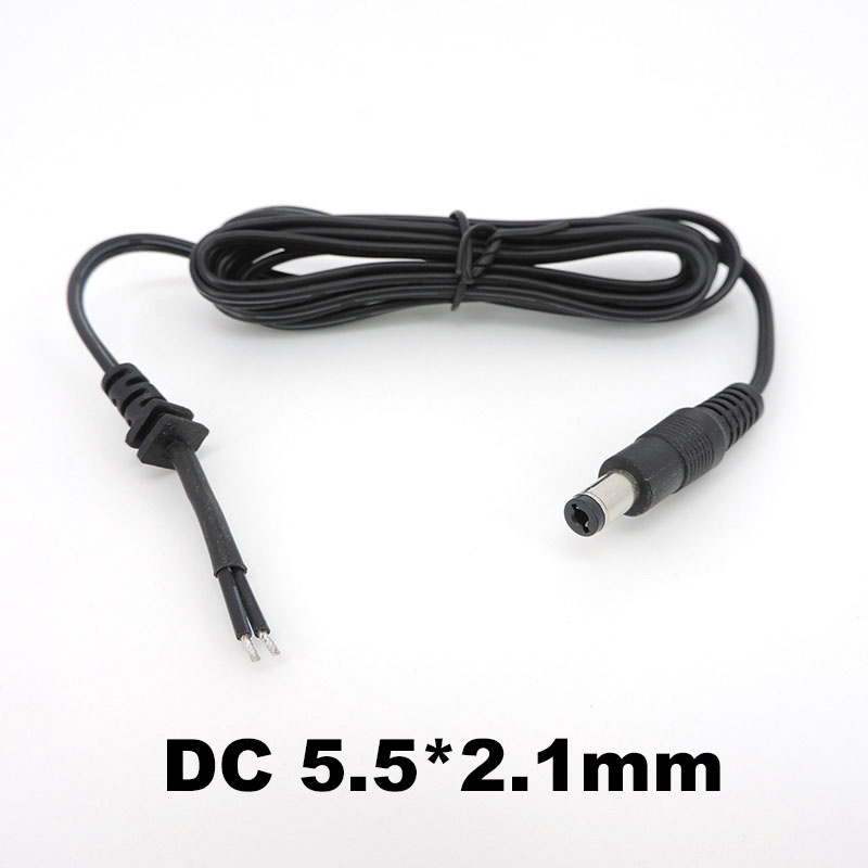 150cm DC 電線電纜電源適配器電源線 DC 公插頭 2pin 5.5*2.1mm 輸出 20awg TWK1