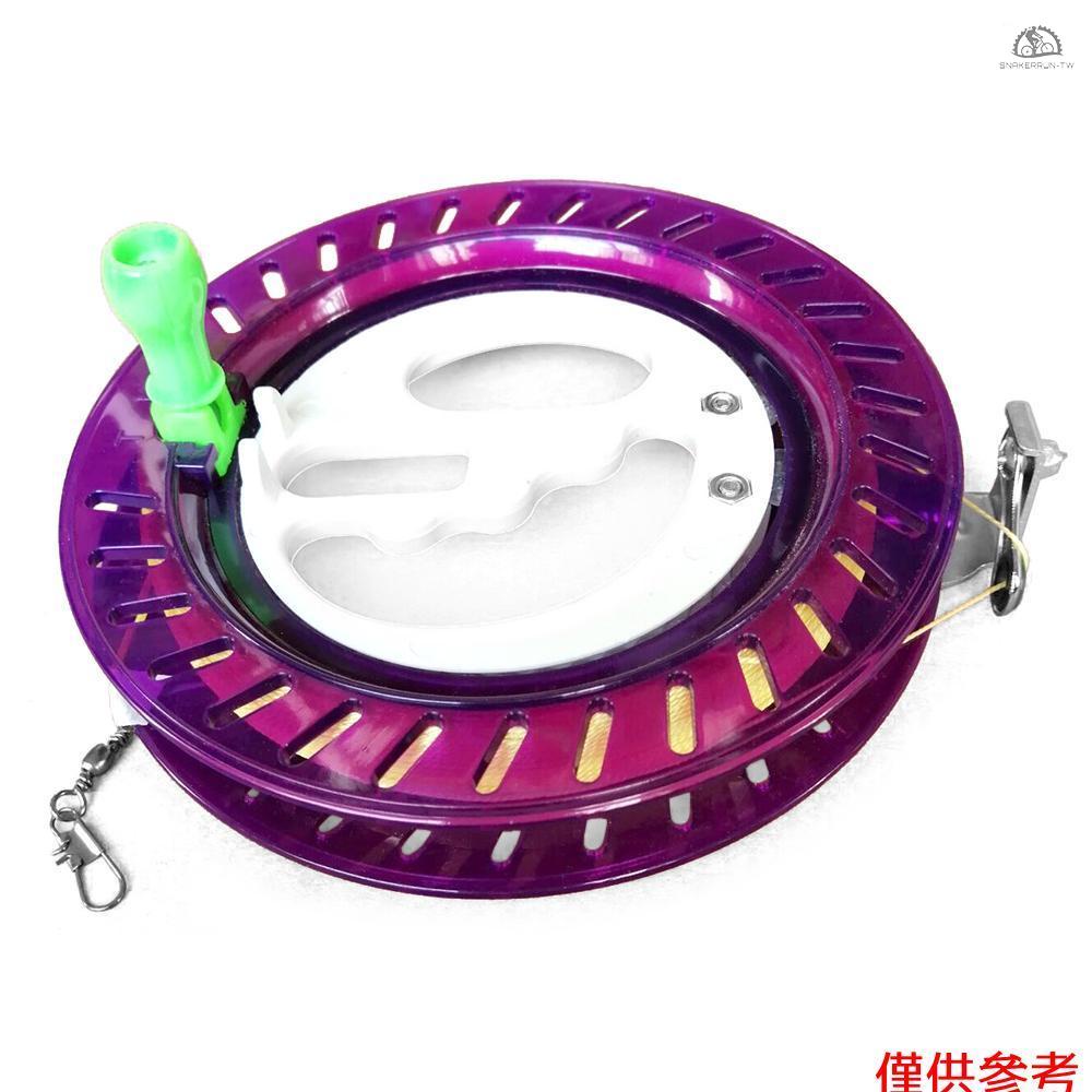 SRYF 風箏線輪 風箏放飛工具 配件 16cm水晶輪（紫）+100米線