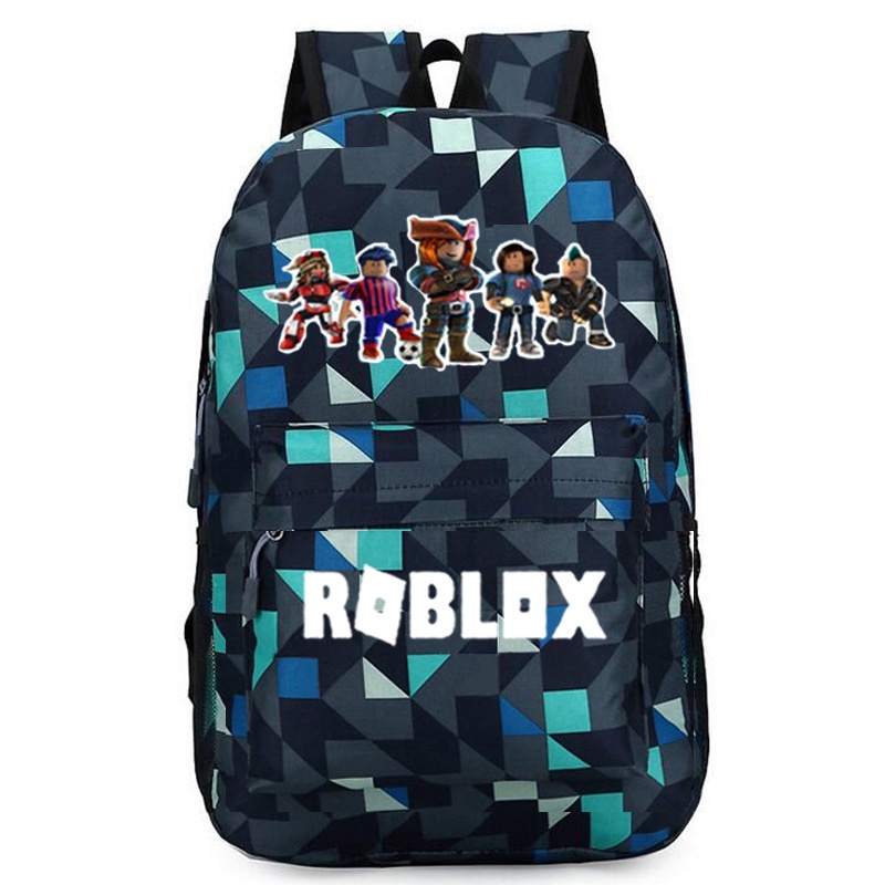Roblox 學生書包 Roblox 書包單肩包 Roblox Robux 學生包 Roblox 帳戶休閒背包兒童包 R