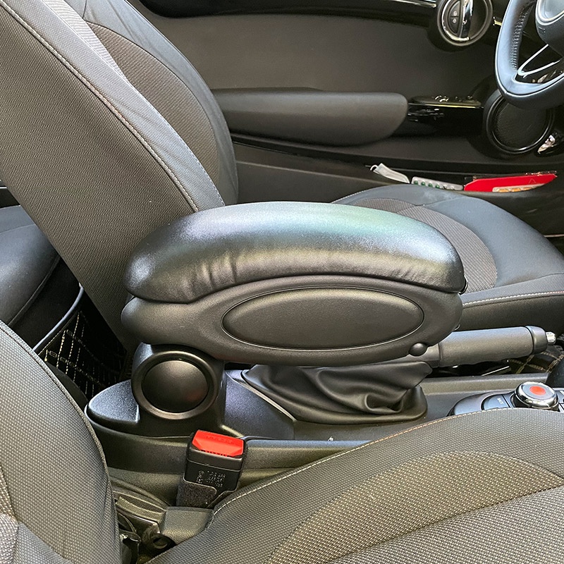 BMW Mini Cooper JCW F55 F56 F57 汽車中控扶手箱座椅 真皮儲物箱內飾