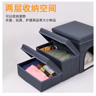 免運♥寵物樓梯 新款狗狗樓梯臺階三層摺疊帶收納上床上沙發小狗窩墊爬高梯子柯基