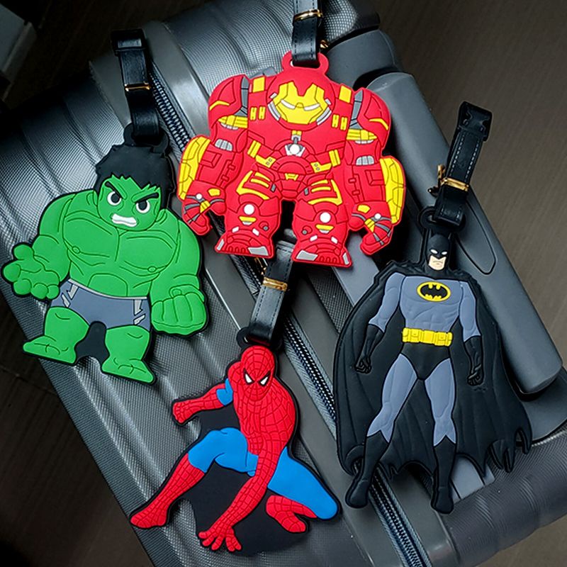 超級英雄蝙蝠俠公仔吊飾學生書包掛牌旅行箱包吊牌行李箱丟牌吊飾