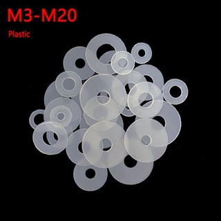 M3 - M20 透明尼龍平墊圈塑料平墊圈透明絕緣平墊圈透明塑料墊圈