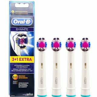 Oral-b EB18 3D 白色電動牙刷可更換刷頭專業美白拋光牙漬煙斑去除刷頭補充裝