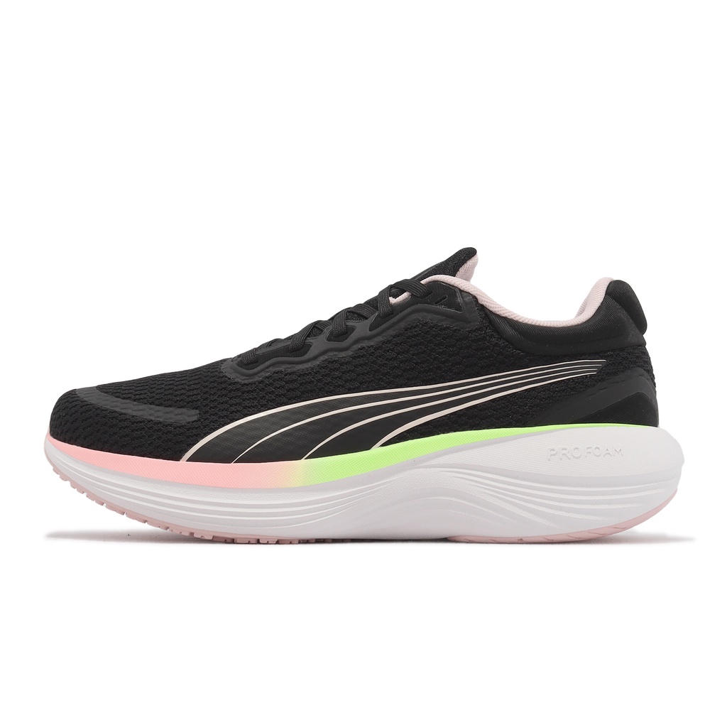 Puma 慢跑鞋 Scend Pro 黑 粉紅 黃 漸層 路跑 入門款 運動鞋 女鞋 【ACS】 37877606