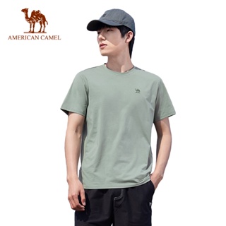 American CAMEL 男士戶外印花短袖 T 恤