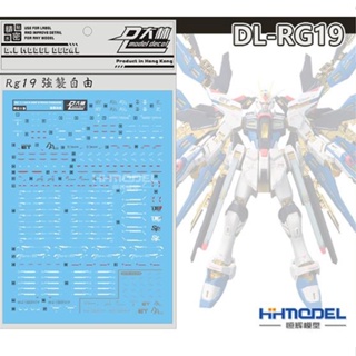 Rg19 [DL] 1/144 STRIKE FREEDOM GUNDAM ZGMF-X20A 滑水道貼花 DIY 裝飾