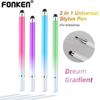 Fonken 2 合 1 通用手寫筆漸變色手寫筆適用於 Android IOS 平板電腦繪圖手寫筆
