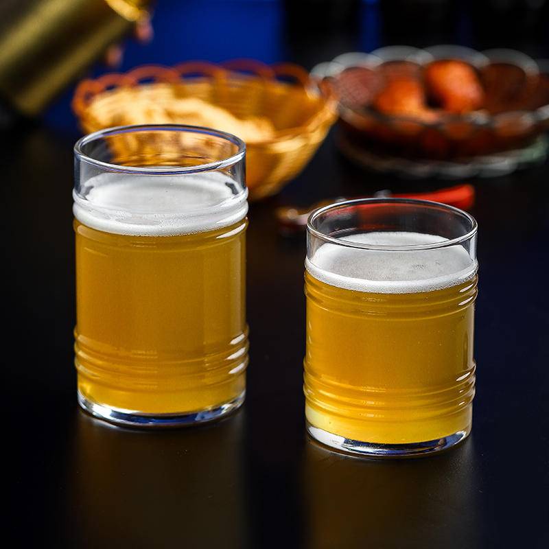 精釀啤酒杯  生啤酒杯  網紅創意  玻璃杯  大容量  小麥酒杯   定制酒吧飲料杯子