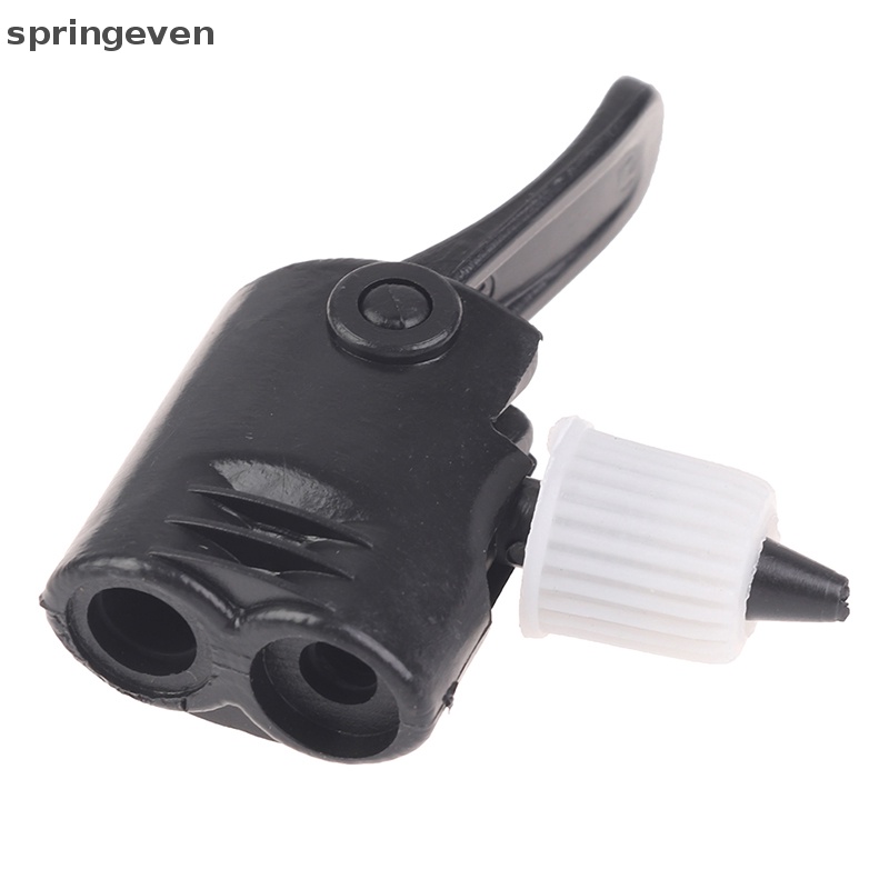 【springeven】自行車打氣筒噴嘴軟管適配器雙頭抽氣閥轉換器充氣新款
