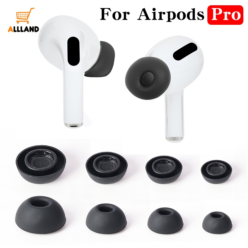 1 對便攜式可更換矽膠耳塞適用於 AirPods Pro/防塵降噪耳機墊/舒適柔軟防滑耳機耳塞