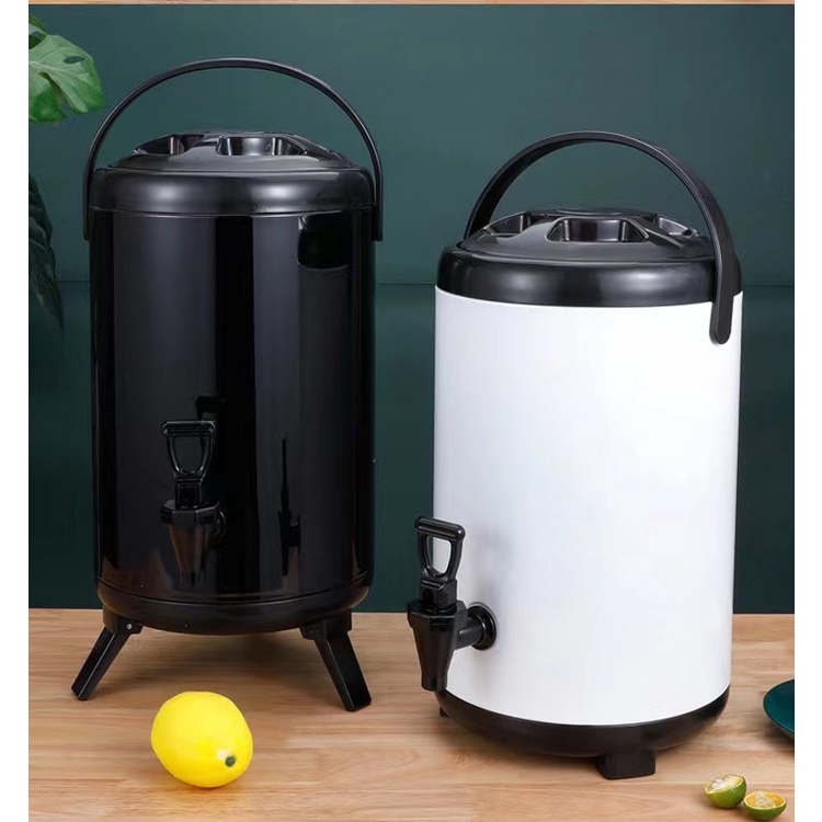 免運熱賣 304不銹鋼奶茶桶保溫桶冷熱雙層保溫大容量12L豆漿桶商用多用桶