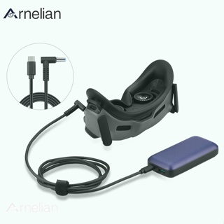 Arnelian 充電電源線兼容 Dji Avata Goggles 2 飛行眼鏡電池移動電源線