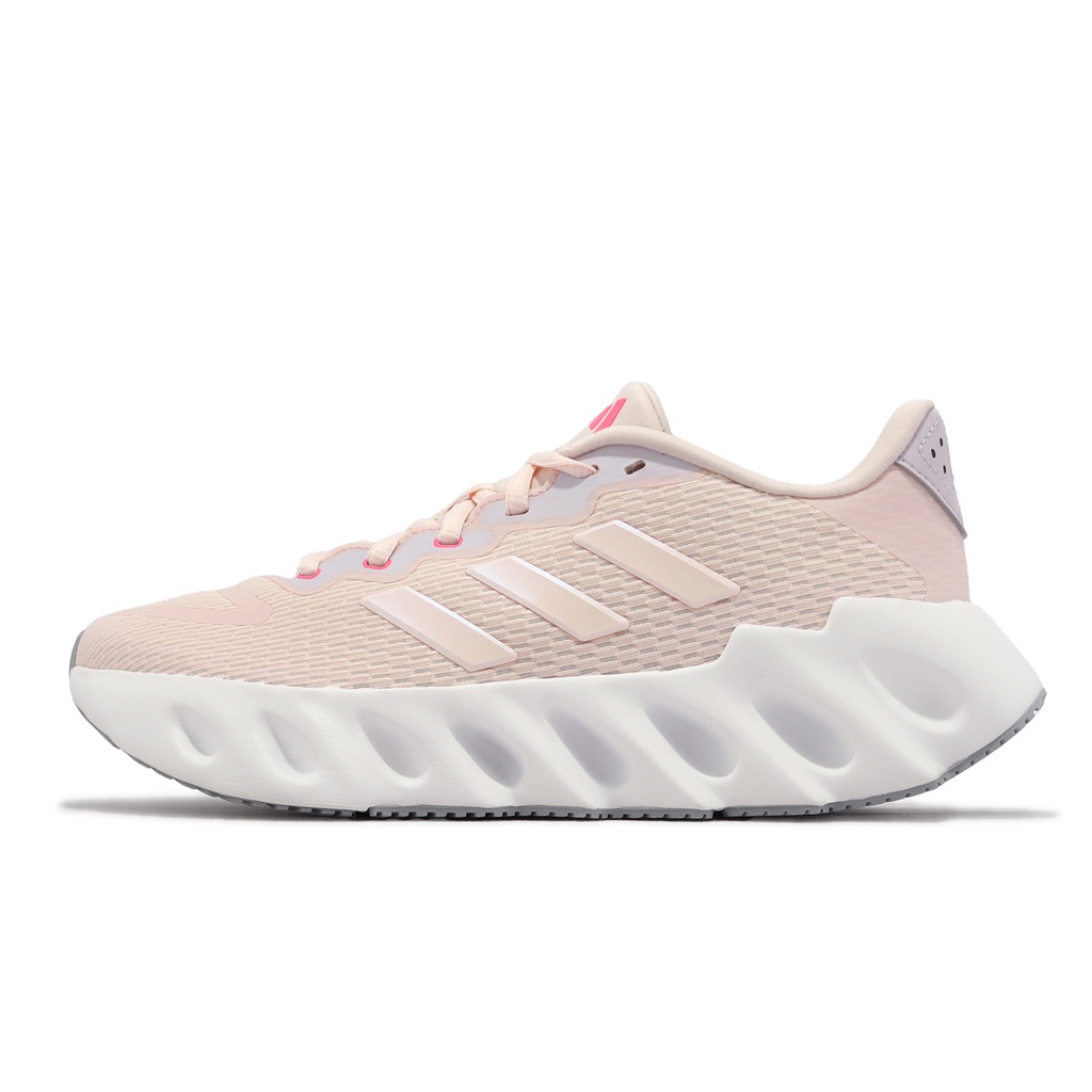 adidas 慢跑鞋 Switch Run W 粉紅 白 網布 3D鞋跟穩定器 女鞋 路跑 【ACS】 IF5725