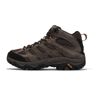 Merrell 登山鞋 Moab 3 Mid GTX 寬楦 棕色 男鞋 防水 黃金大底 【ACS】 ML035795W