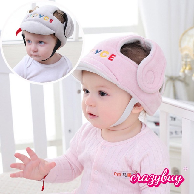 Crazy 嬰兒頭部保護帽嬰幼兒防摔防撞帽兒童安全頭盔頭帽