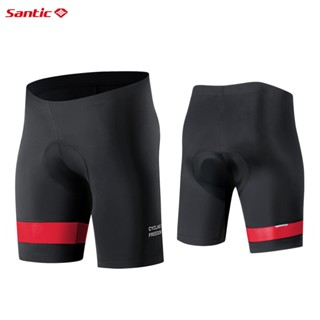 Santic 騎行短褲透氣夏季男士騎行短褲山地自行車防震專業反光騎行服