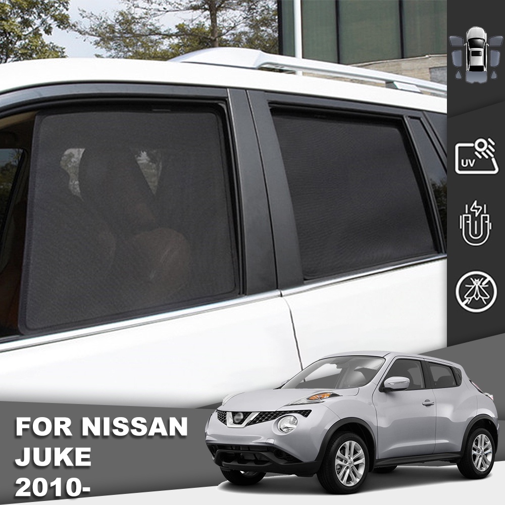 NISSAN 適用於日產 JUKE F15 2010-2019 磁性汽車遮陽罩前擋風玻璃汽車框架窗簾後側窗遮陽板遮陽板