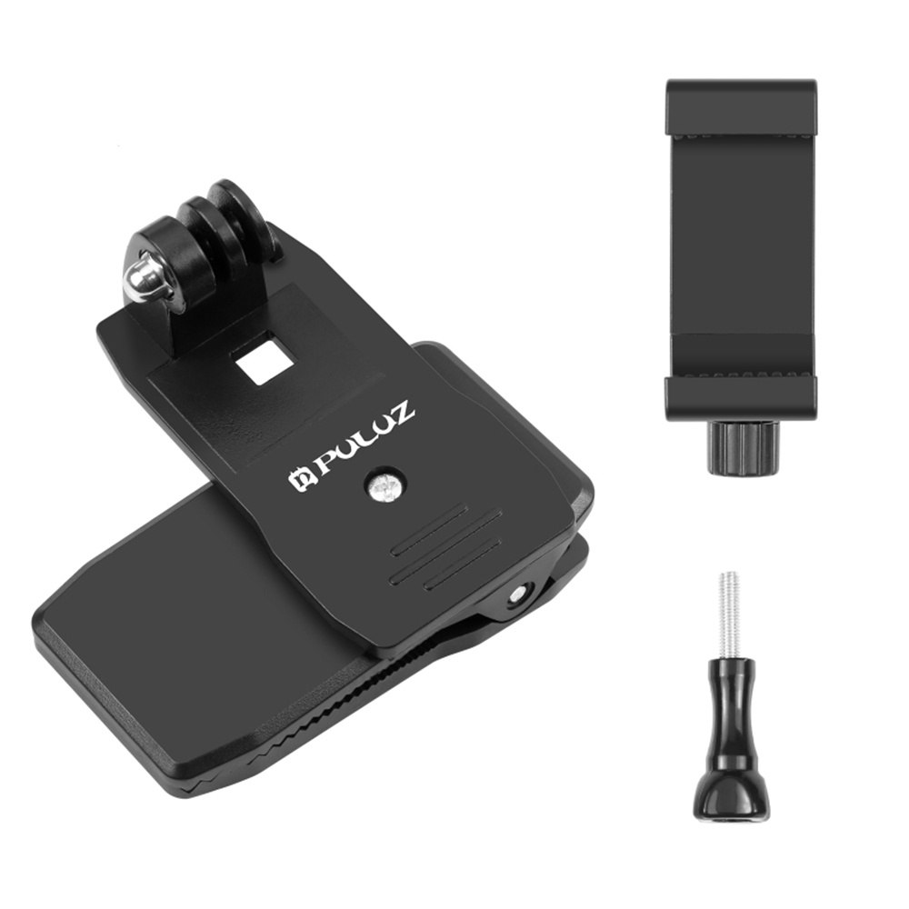 Puluz 背包肩帶安裝背包夾替換 GoPro Hero 11/10/9 Osmo Pocket Insta360 運動