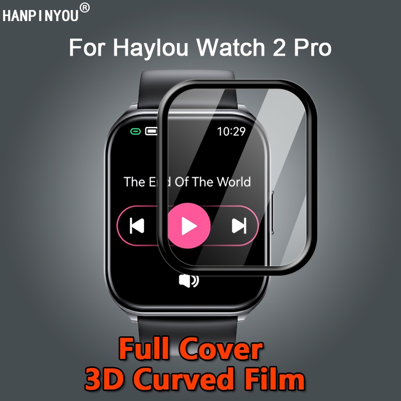 適用於 Haylou Watch 2 Pro / LS02 Pro 錶帶全覆蓋高清透明電鍍軟 PET PMMA 薄膜 3