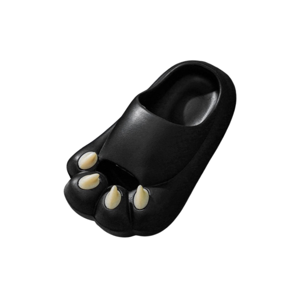 [SzlztmyabTW] 貓爪拖鞋女式涼鞋動物爪滑梯適用於室內室外淋浴