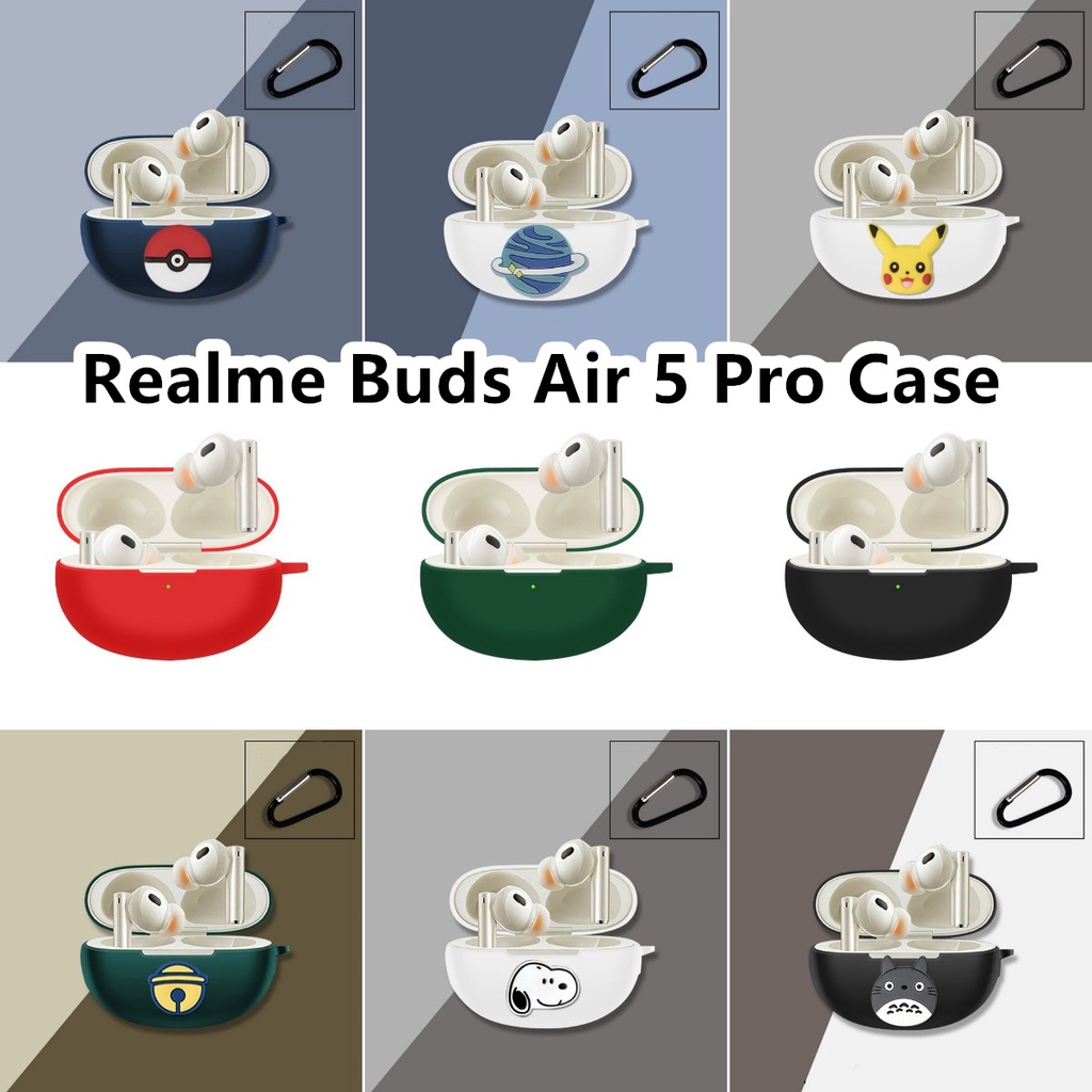 現貨! 適用於 Realme Buds Air 5 Pro 外殼簡單卡通適用於 Realme Buds Air 5 Pr