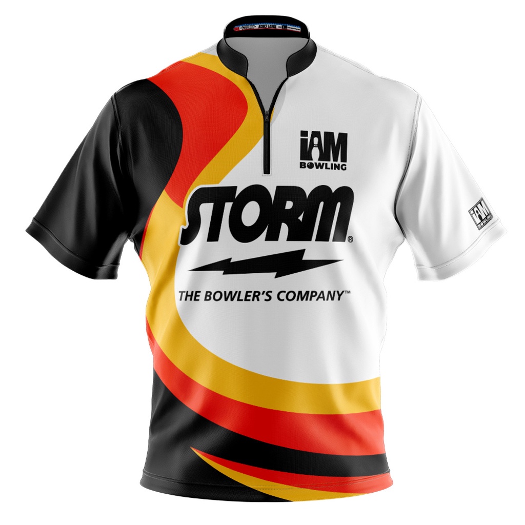 Storm DS 保齡球球衣 - 設計 2008-ST 3D 拉鍊領保齡球襯衫 DIY 名稱