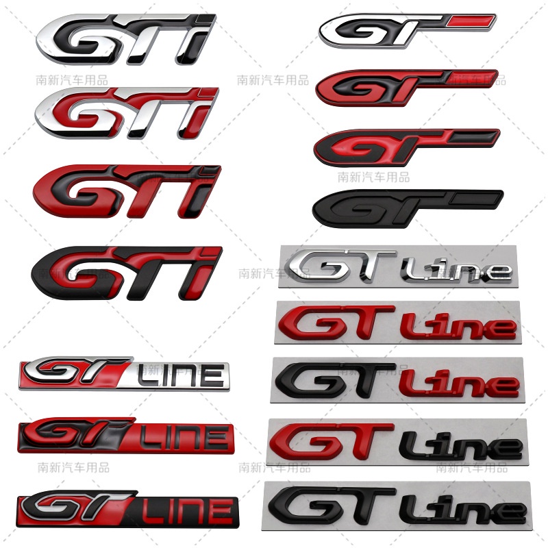 GTline車標 Peugeot 寶獅 GTI GT 汽車貼標 308 206 207 307 407 607 3008