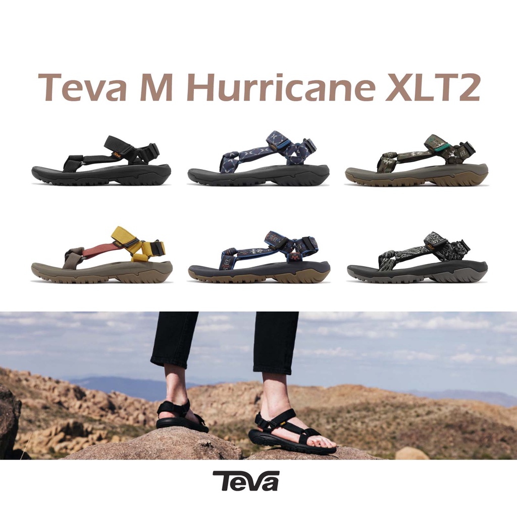 Teva 涼鞋 M Hurricane XLT2 水陸機能 戶外 織帶 快乾耐磨 可調整 男鞋 黑 藍 綠 圖騰 ACS