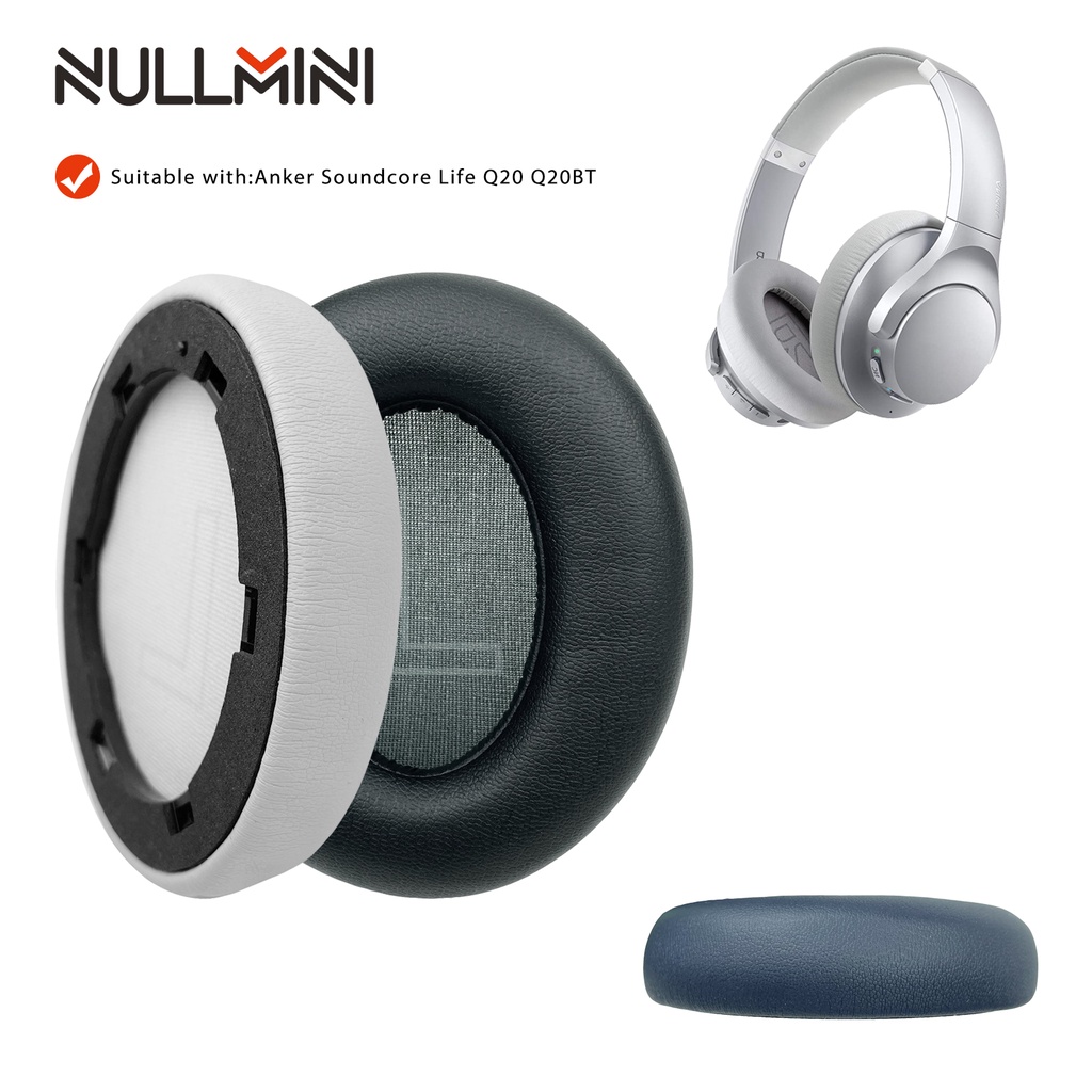 Nullmini 替換耳墊適用於 Anker Soundcore Life Q20 Q20BT 耳機皮套耳機耳機耳罩