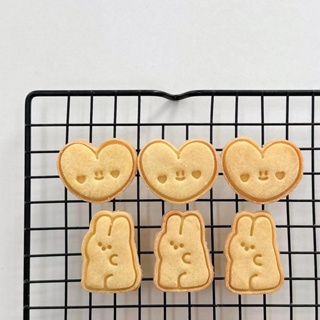 韓系可愛創意小兔愛心餅乾曲奇烘焙工具3D可愛ins卡通DIY家用模具