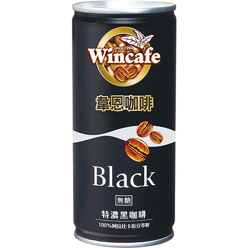 韋恩咖啡 特濃黑咖啡(210mlX6罐/組)[大買家]