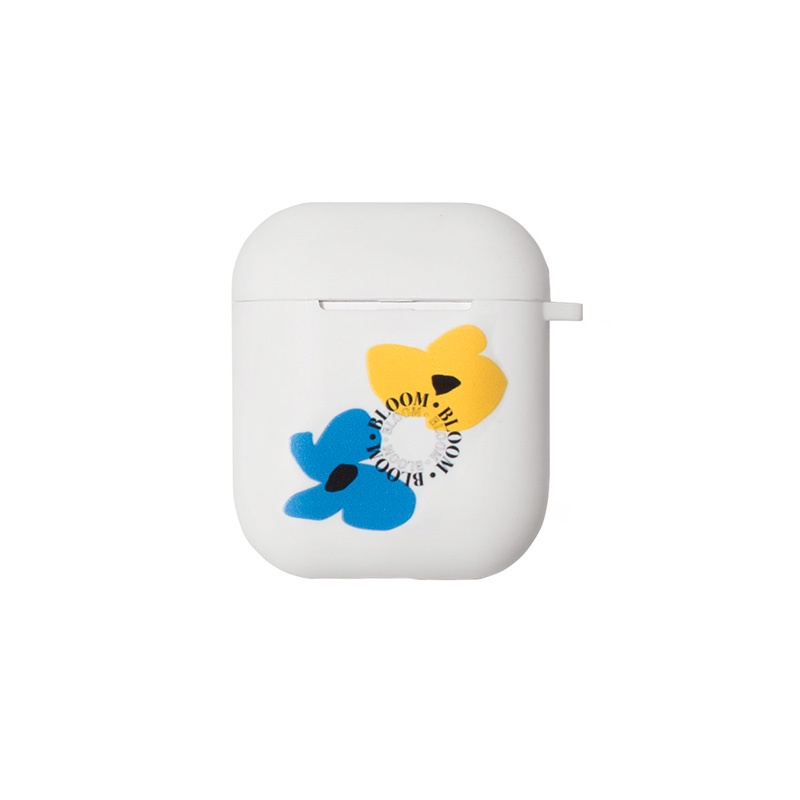 小花朵airpods2/1保護套泫雅風同款適用蘋果無線耳機套原創意軟殼