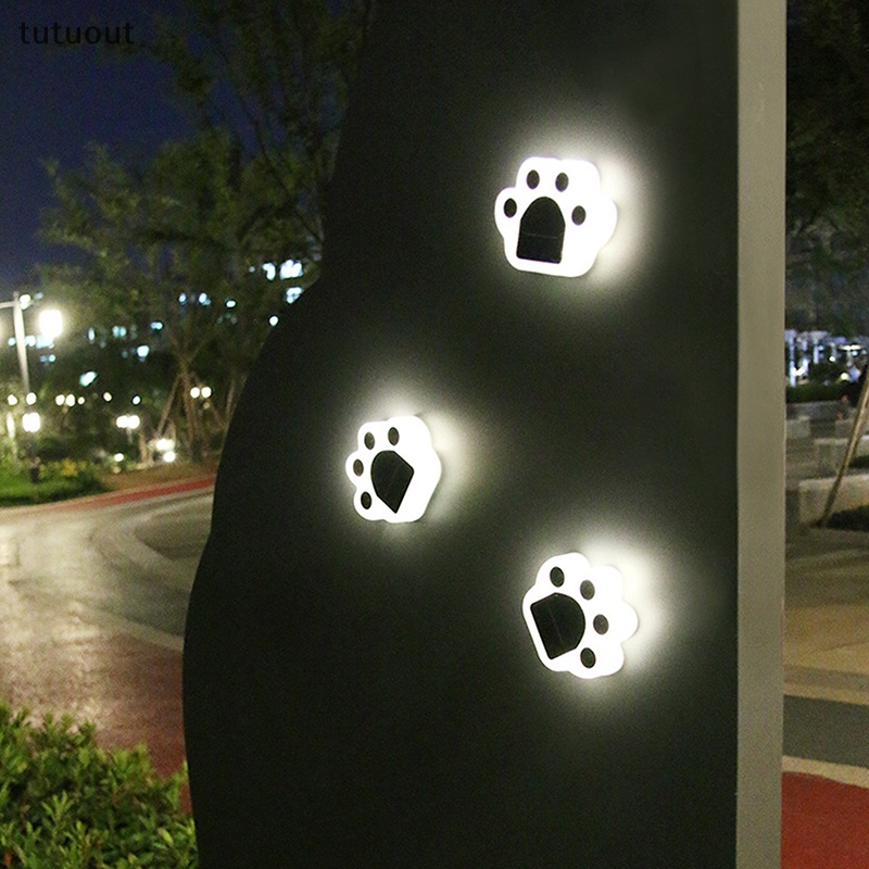 Tutuout太陽能貓動物爪檯燈led太陽能壁燈戶外燈籠花園裝飾燈樓梯和路燈裝飾vn