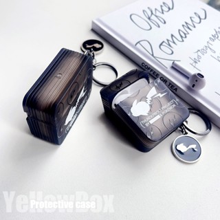 藤原蹦跑皮卡丘-透黑方形磨砂耳機殼TPU耳機保護套適用於AirPods1/2盒子 AirPods 3（2021）AirP