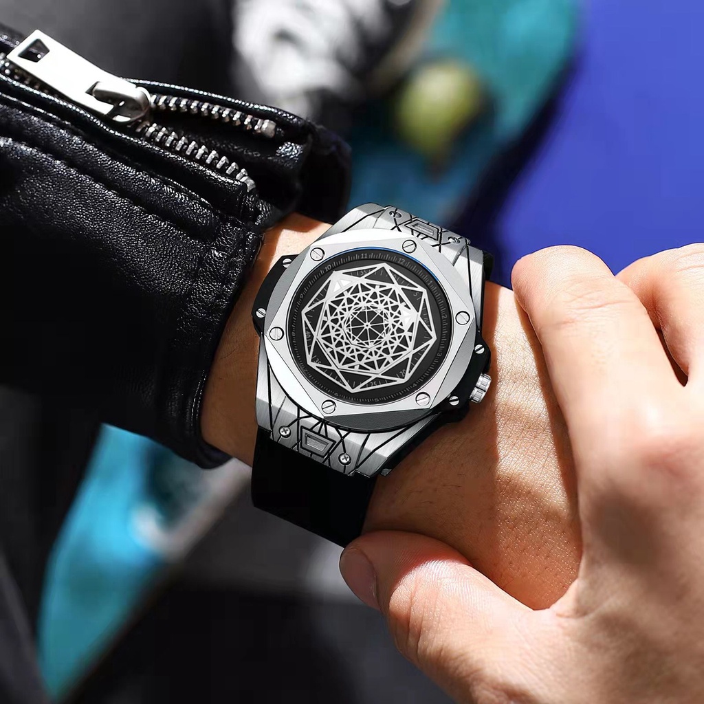 【現貨】KIMSDUN K-720A 時尚 潮流 男士休閒手錶 矽膠錶帶 夜光 運動 全自動機械男士手錶