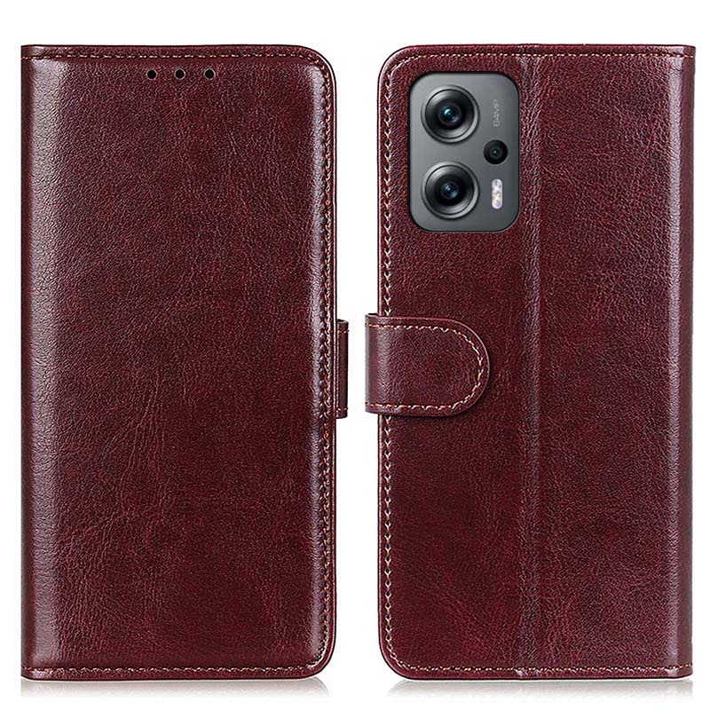 錢包款保護套適用於Redmi Note 12 Turbo PU皮革手機殼 紅米 Note12Turbo 帶插卡錢袋手機套