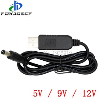 Usb 電源升壓線 Dc 5v 轉 Dc 9v / 12v 升壓模組 Usb 轉換器適配器電纜 2.1x5.5mm 插頭