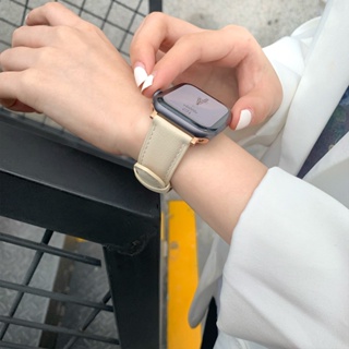高級小牛皮 真皮錶帶 適用於Apple Watch 9錶帶 8 7 6 5 4 3 SE替換手錶錶帶 45mm 41mm