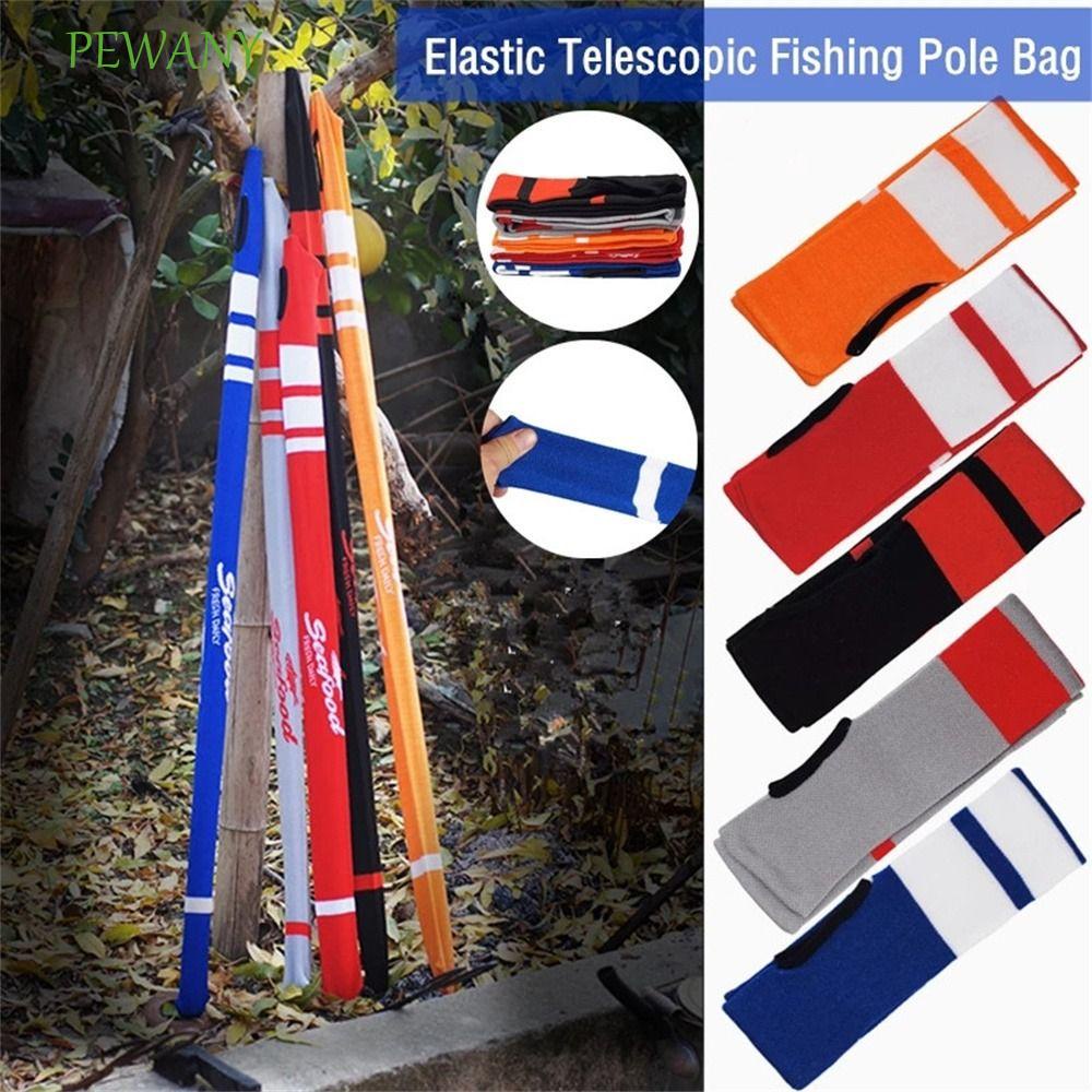 Pewany 釣魚竿套 Tackle 釣魚工具竿袋襪子竿套套多色高彈釣魚竿袋