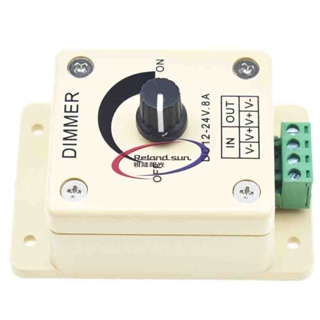 Led調光開關dc 12V 24V 8A 可調亮度燈泡燈條驅動器單色燈電源控制器