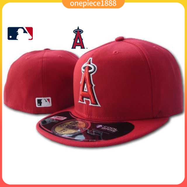 MLB 帽子 全封棒球帽 洛杉磯天使隊 滑板帽 防曬帽 板帽 平沿帽 潮帽 不可調整 球帽 嘻哈帽 男女通用防曬