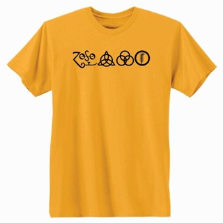 休閒完美男士 Led Zeppelin T 恤符號設計男士 T 恤上衣 T 恤