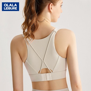 OLALA 高強度固定胸墊防震運動內衣一件式健身服跑步瑜伽內衣
