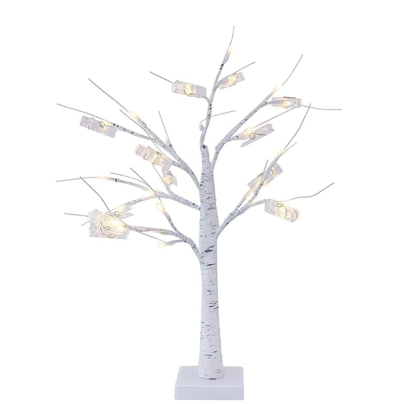 Blala 白樺樹燈帶 LED 燈 12 夾夾錢樹用於生日婚禮