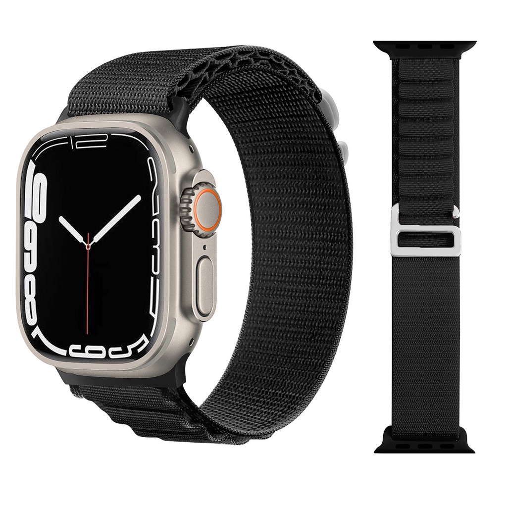 錶帶適用於 i8 Pro Max iWatch 8 智能手錶錶帶 jam 智能錶帶 42 毫米 44 毫米尼龍錶帶錶帶錶