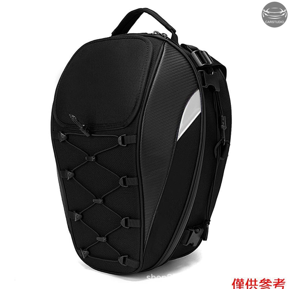 現貨兩用防水頭盔包摩托車尾包30L-40L工具箱後排座椅包大容量騎手揹包摩托車配件